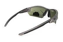 Захисні окуляри Venture Gear Tactical Semtex 2.0 Gun Metal (forest gray) Anti-Fog, чорно-зелені в оправі кольору "темний металік", фото 6