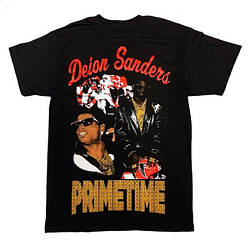 Футболка чорна Deion Sanders ''Primetime'' Vintage Look T-Shirt XS