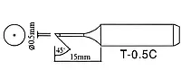 Наконечник для мини-паяльных станций - тип среза T-0.5C