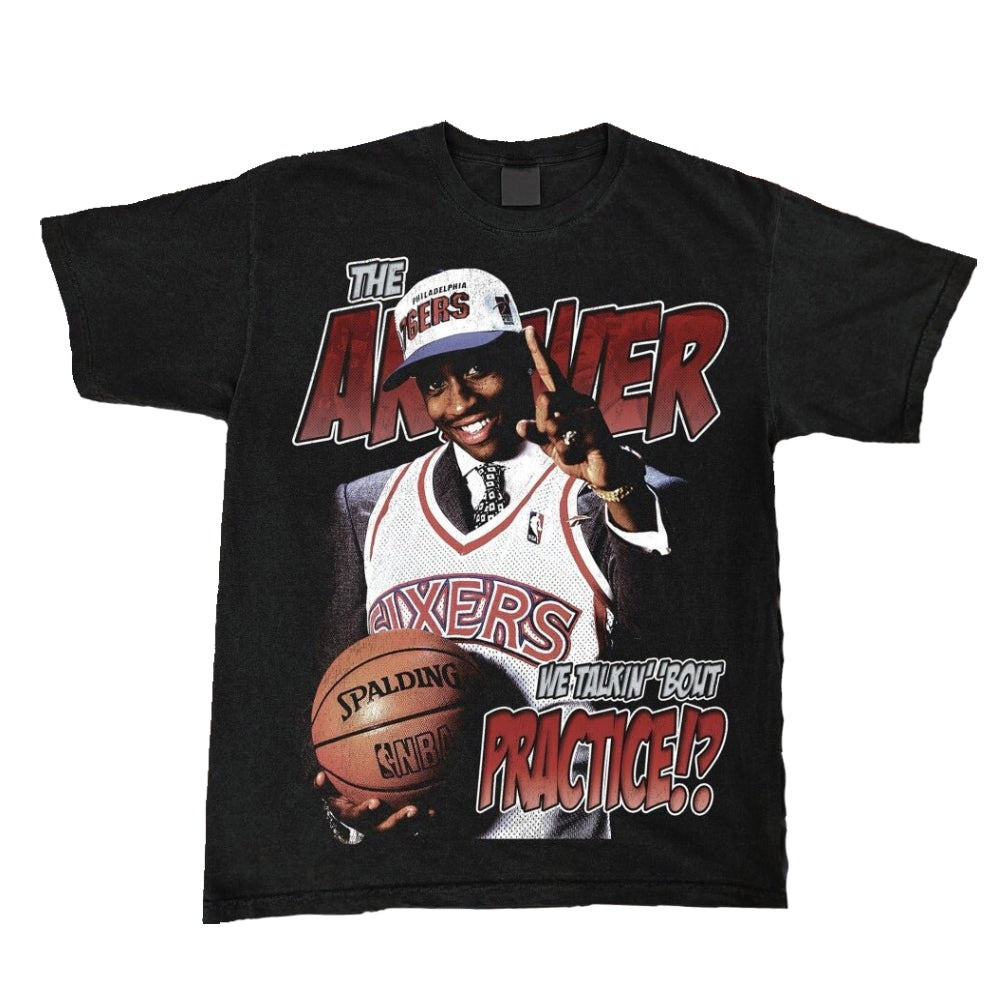 Футболка чорна Iverson ''We Talkin'Bout Practice'' Vintage Look T-Shirt XS