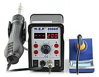 Паяльная станция 2 в 1 горячий воздух и наконечник WEP 898BD + с вентилятором в наличии - 700 Вт