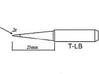 Наконечник для паяльных станций - тип T-LB