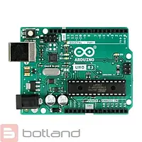 Модуль Arduino Uno Rev3 - A000066 базовая версия, ATmega328 - микроконтроллер, 14 цифровых входа/выхода