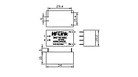 Блок питания Hi-Link HLK-PM01 для преобразования сетевого напряжения 100V-240VAC/5VDC, 0,6A