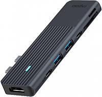 USB-C хаб Rapoo 7 в 1 Черный (UCM-2003)(604232113754)