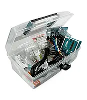 Расширенный комплект платы StarterKit с Arduino Uno в органайзере с набором элементов для программирования