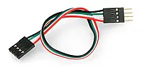 Ленточный кабель розетка-штекер 4-контактный - 20 см - 5 шт.