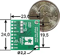 Модуль считывания карт MicroSD с преобразователем напряжения 5 В - Pololu 2587