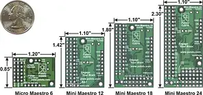 Mini Maestro USB 24-канальний сервопривід - Pololu 1356