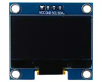 OLED дисплей, синяя графика, 1.3 &#039;&#039; 128x64px I2C v2 - синие символы - SH1106