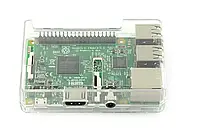 Корпус для Raspberry Pi Model 3B+ / 3B / 2B - прозрачный штаб с доступом к GPIO