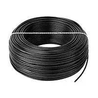 Монтажный кабель LgY 1x2,5 H07V-K - черный - рулон 100 м