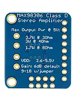 MAX98306 - Аудіопідсилювач класу D 3.7 Вт стерео - Adafruit 987