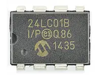 Память EEPROM 1kb I2C 24LC01B-I/P - 5 шт.