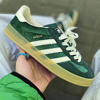 Adidas Gazelle x Gucci Green/White Velvet 36