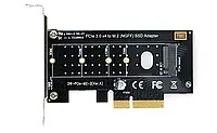 Адаптер ROCKPro64 - PCI-E X4 - M.2 / NGFF NVMe SSD для подключения жесткого диска к компьютеру