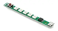 RGB светодиодная лента 5 x 5 В USB диоды с селектором рисунка - Kitronik 3561