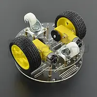 Шасси Round 2WD - двухколесное шасси робота с приводом постоянного тока