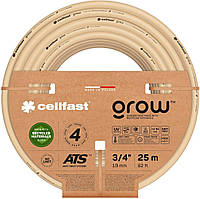 Cellfast Шланг садовий GROW 3/4" 25 м, 4 шарів, до 27 Бар, -20… 60°C (13-521)