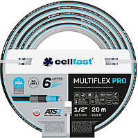 Cellfast Шланг садовий MULTIFLEX PRO 1/2" 20м, 6 шарів, до 35 Бар, -20… 65°C (13-800)