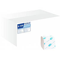 Туалетная бумага листовая целлюлозная белая Без тиснения B-308