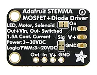 N-канальный MOSFET драйвер - для двигателей, электромагнитов, светодиодов - STEMMA JST PH 2 мм - Adafruit 5648