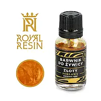 Краска для эпоксидной смолы Royal Resin Crystal - жидкий перламутр - 15 мл - золото