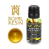 Спиртовой краситель для эпоксидной смолы Royal Resin - прозрачная жидкость - 15 мл - желтый