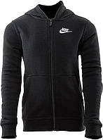 Толстовка підліткова Nike HOODIE FZ CLUB чорна BV3699-010