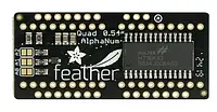 Модуль LED FeatherWing - 4x 14-Segment-Display - накладка для Feather - Adafruit 3089 отображает цифры,