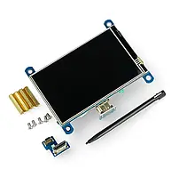 Резистивный сенсорный IPS экран LCD 4 &#039;&#039; (H) 800x480px HDMI + GPIO для Raspberry Pi 4B / 3B + / 3B /