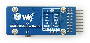 WM8960 - аудіоплеєр I2S I2C - Waveshare 15019