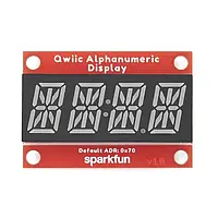 Буквенно-цифровой дисплей SparkFun - Буквенно-цифровой дисплей - зеленый - Qwiic - SparkFun COM-18566