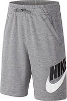 Шорты подростковые Nike B NSW CLUB + HBR SHORT FT серые CK0509-091