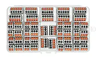 Комплект штепсельных клемм 2/3/4 / 5-полюсных 32A / 250V - оранжевый - 46 шт.