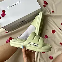 Balenciaga Puffy Slides Olive 36