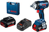 Bosch Гайковерт Professional GDS 18V-400 аккум, 2* 18 В GBA 5 Ач, 400 Нм, 0-2500 об/мин, ЗУ GAL 18V-40, кейс,