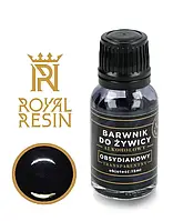 Спиртовой краситель для эпоксидной смолы Royal Resin - прозрачная жидкость - 15 мл - обсидиан