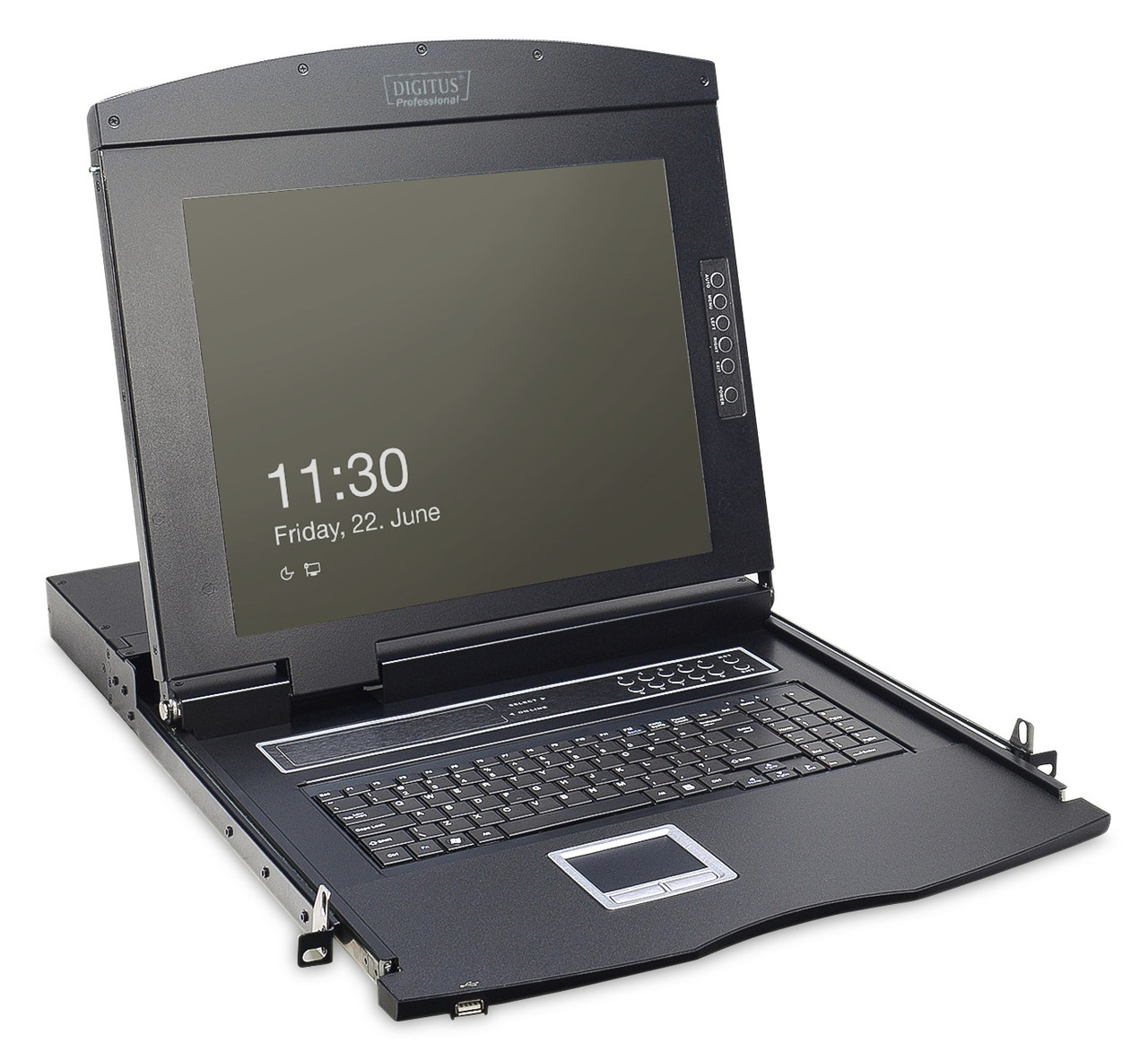 Digitus Консоль 16-port KVM & Touchpad, US keyboard, 17" TFT (DS-72210-3US)