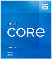 Intel ЦПУ Core i5-11400F 6C/12T 2.6GHz 12Mb LGA1200 65W w/o graphics Box (BX8070811400F)