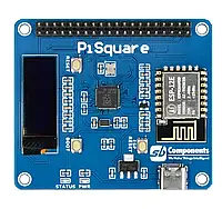 PiSquare - Модуль с RP2040 и ESP-12E с поддержкой накладок HAT - SB Components SKU24186