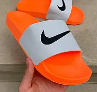 Nike Slides White/Orange 36