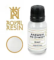 Спиртовой краситель для эпоксидной смолы Royal Resin - прозрачная жидкость - 15 мл - белый