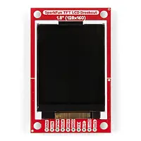 Графический цветной TFT LCD 1.8'' 128x160px с microSD ридером - SPI - SparkFun LCD-15143