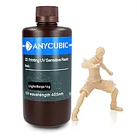 Смола для 3D-принтеров - Anycubic 3D Printing UV Sensitive Resin Basic 1L - Light Beige