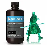 Смола для 3D-принтеров - Anycubic 3D Printing UV Sensitive Resin Basic 1kg - Translucent Green