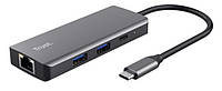 Trust USB-хаб Dalyx 6-in-1 USB-C Multi-port Dock Aluminium (24968_TRUST)