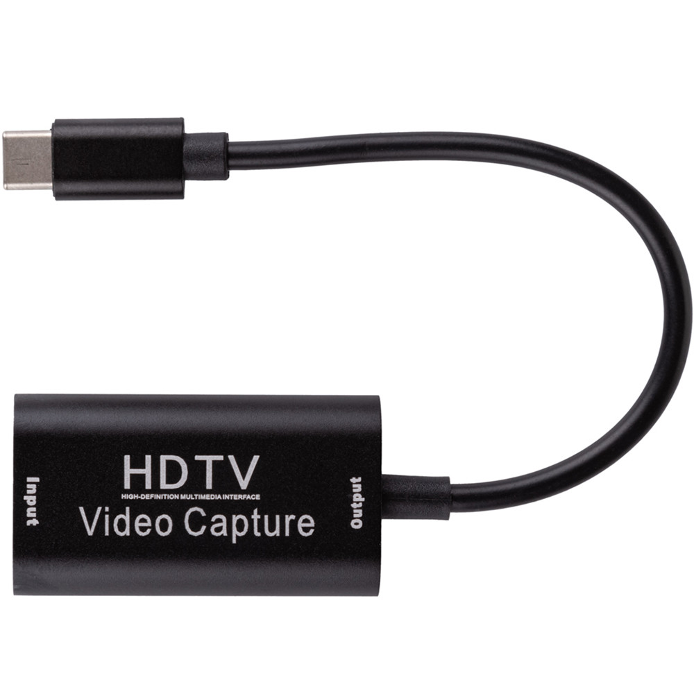 Внешняя карта видеозахвата U&P Capture Card USB Type-C VCC09 Black (4S-VCC09-BK) - фото 2 - id-p1868512803