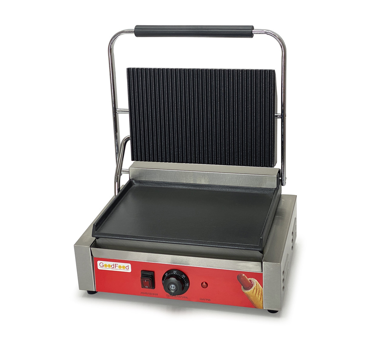 Професійний Притискний Гриль GoodFood ECG11EA Panini RED, фото 1