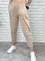 Укорочені жіночі штани зі стрейч-котону